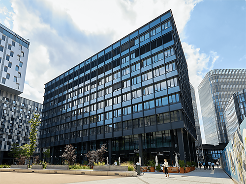 Exterior view of the building housing